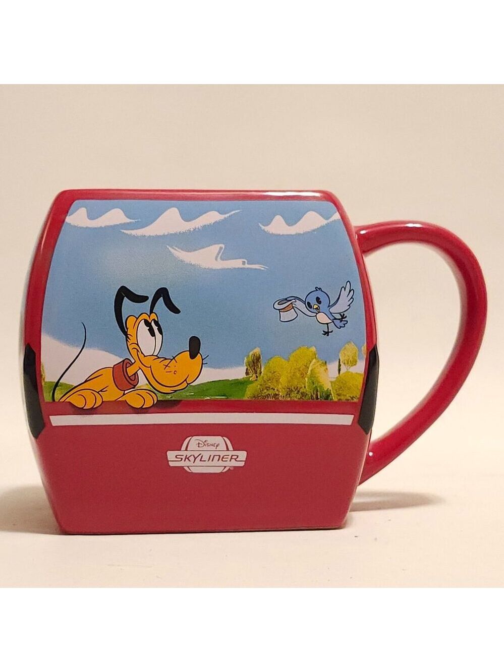 Disney Parks Cute Skyliner Stoneware Mug Chip Dale Mickey Minnie 20 Oz 568 mL